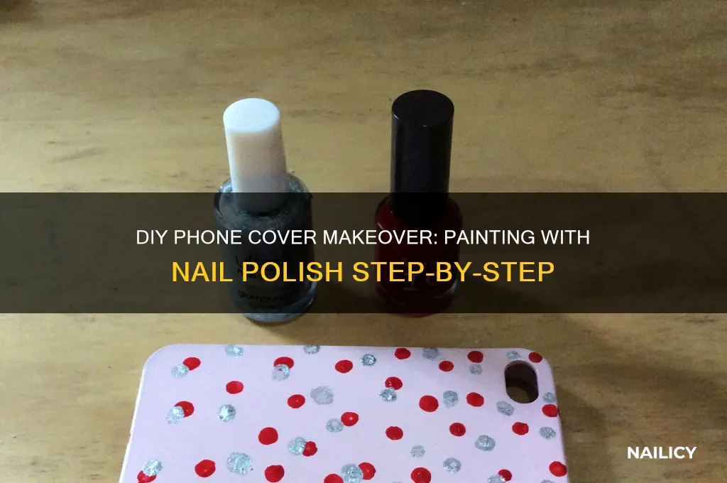 how to paint a phone cover with nail polish