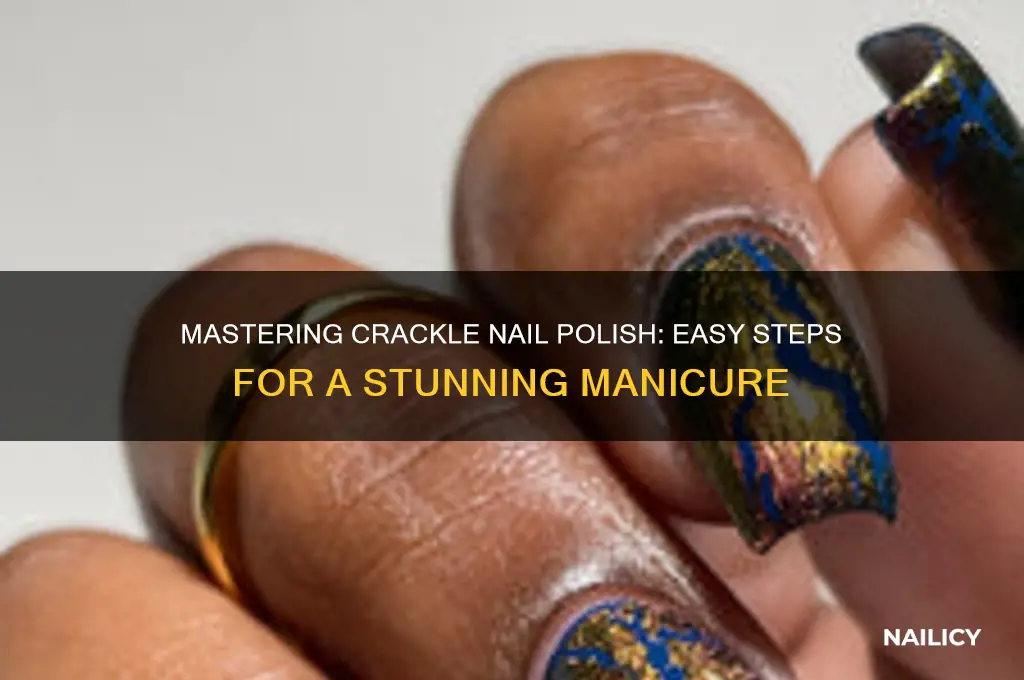 how to paint crackle nail polish