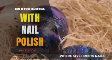 Creative Easter Egg Decor: Painting with Nail Polish Techniques
