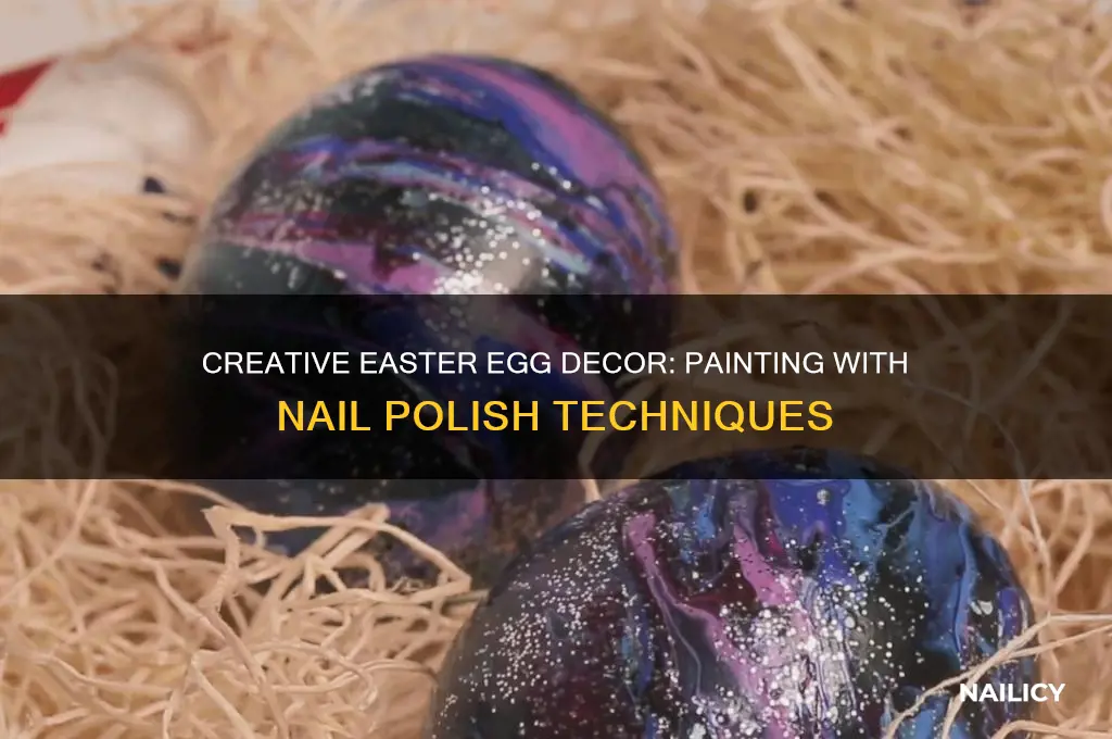how to paint easter eggs with nail polish