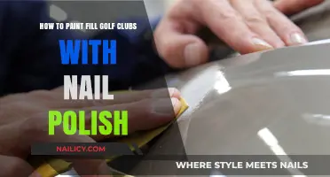 DIY Golf Club Makeover: Paint Filling with Nail Polish Tips