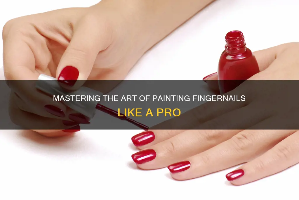 how to paint finger nails like a pro