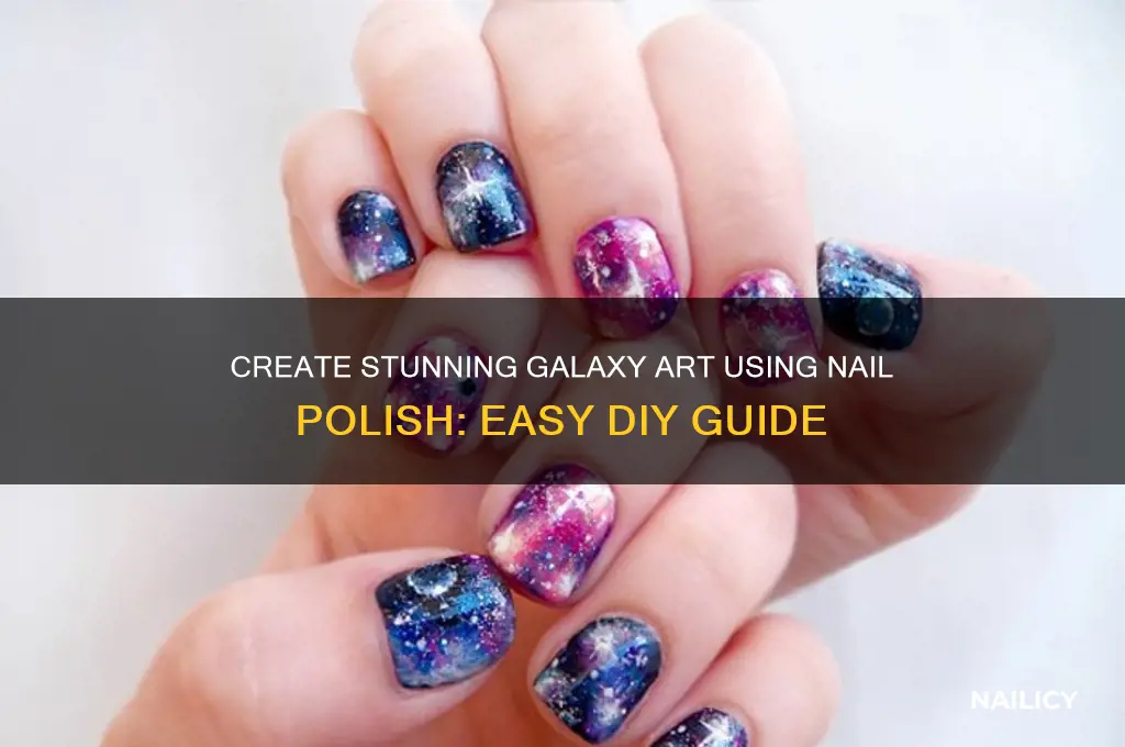 how to paint galaxy with nail polish