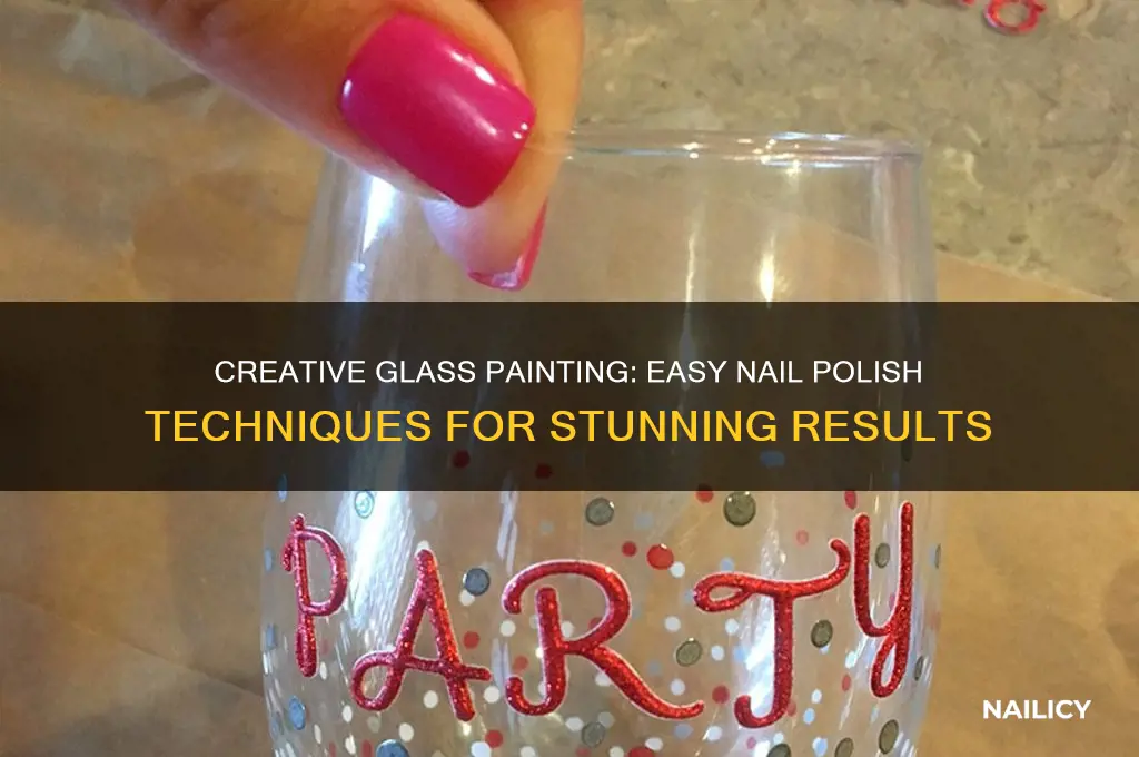 how to paint glass with nail polish