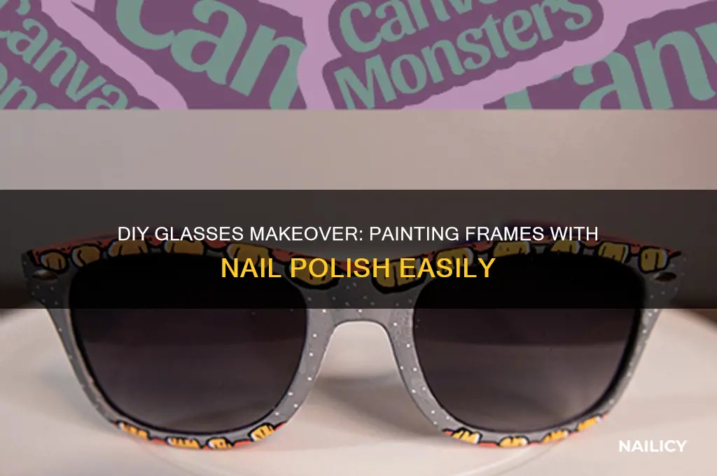 how to paint glasses frames with nail polish