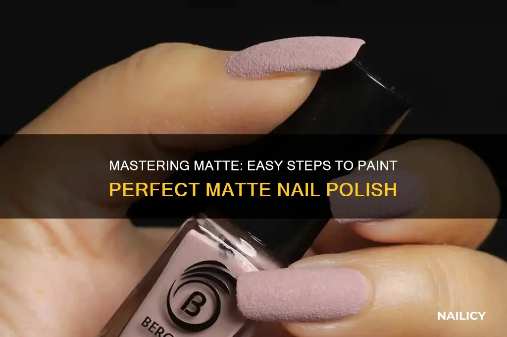 how to paint matte nail polish