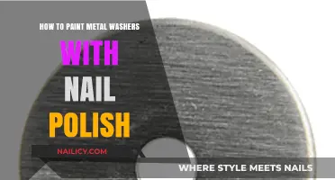 Creative DIY: Painting Metal Washers with Nail Polish for Unique Crafts
