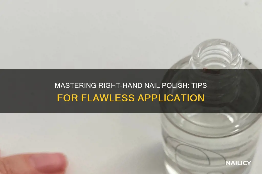how to paint nail polish on your right hand
