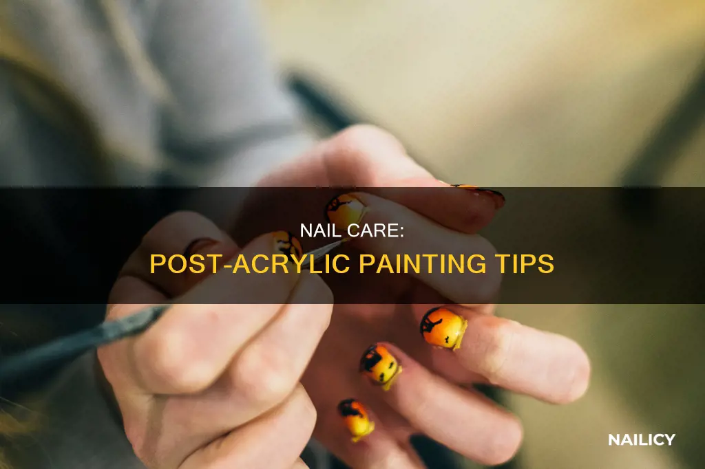 how to paint nails after removing acrylics
