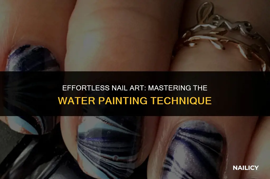 how to paint nails using water