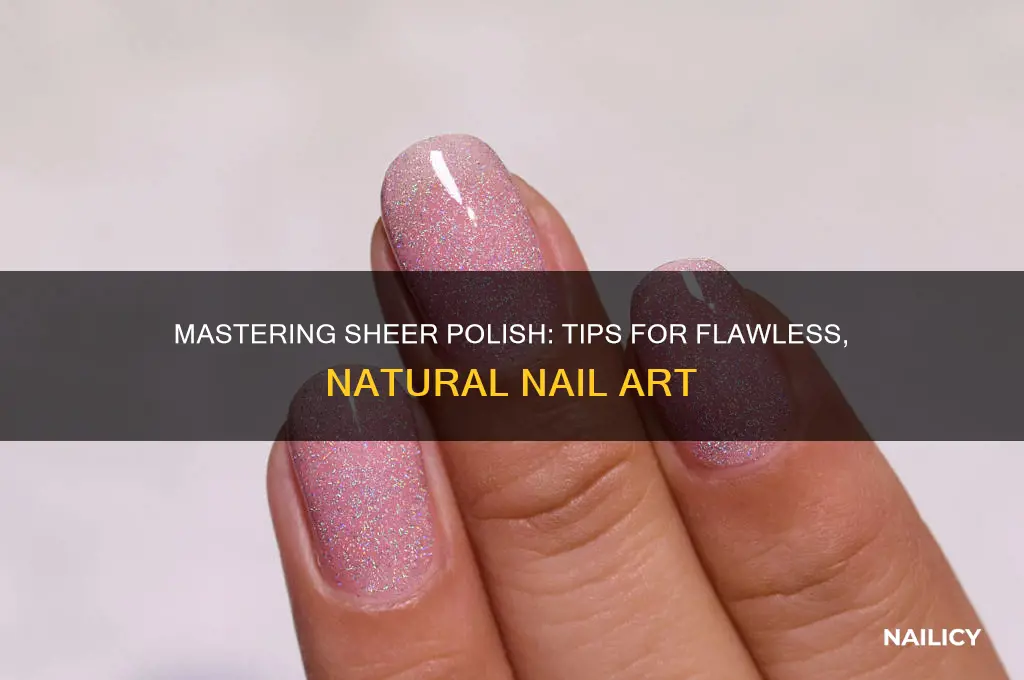 how to paint nails with sheer polish