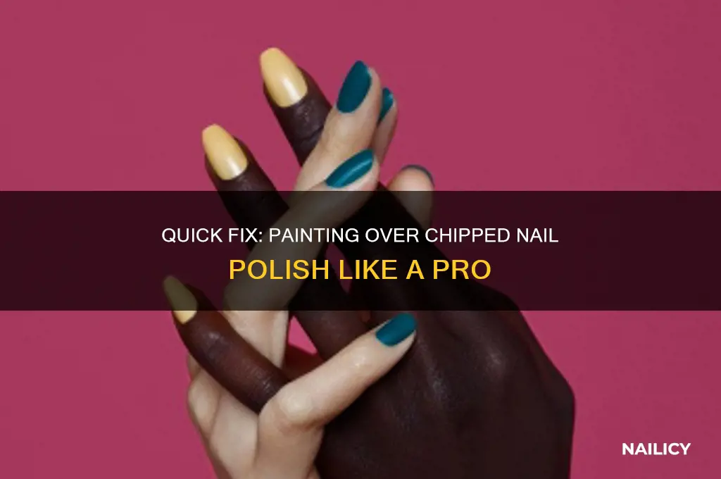how to paint over chipped nail polish