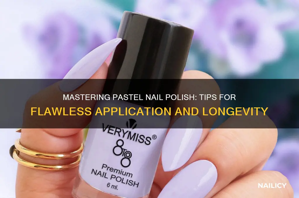 how to paint pastel nail polish