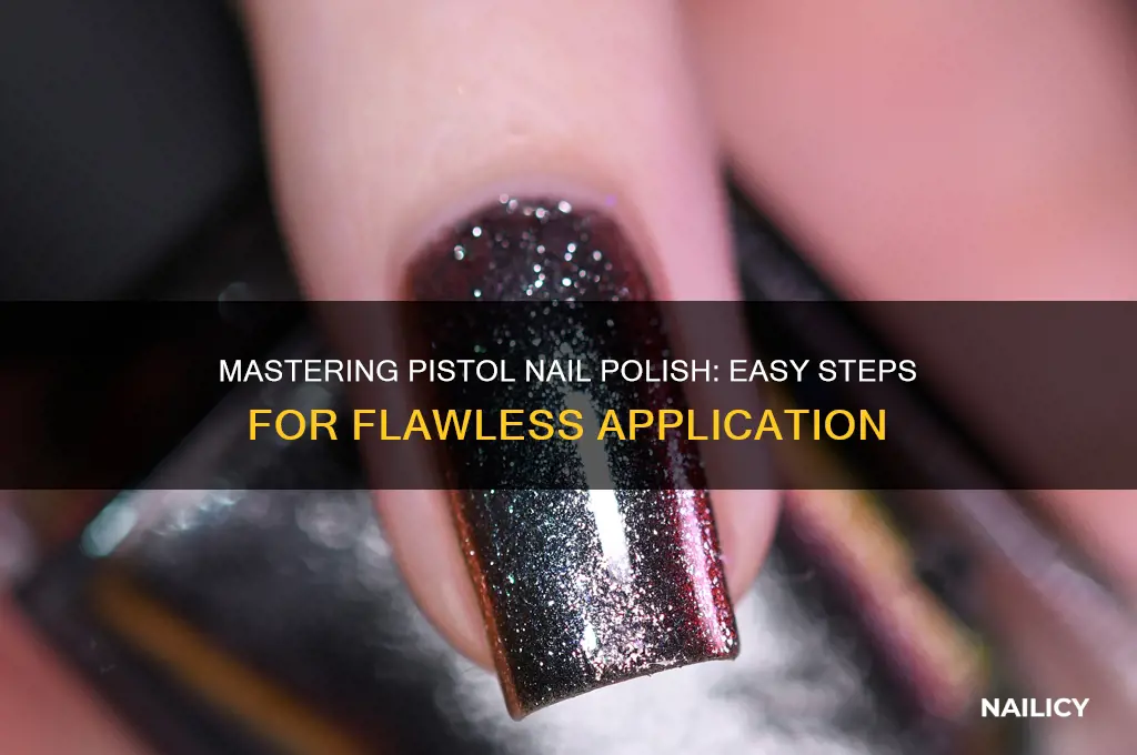 how to paint pistol nail polish