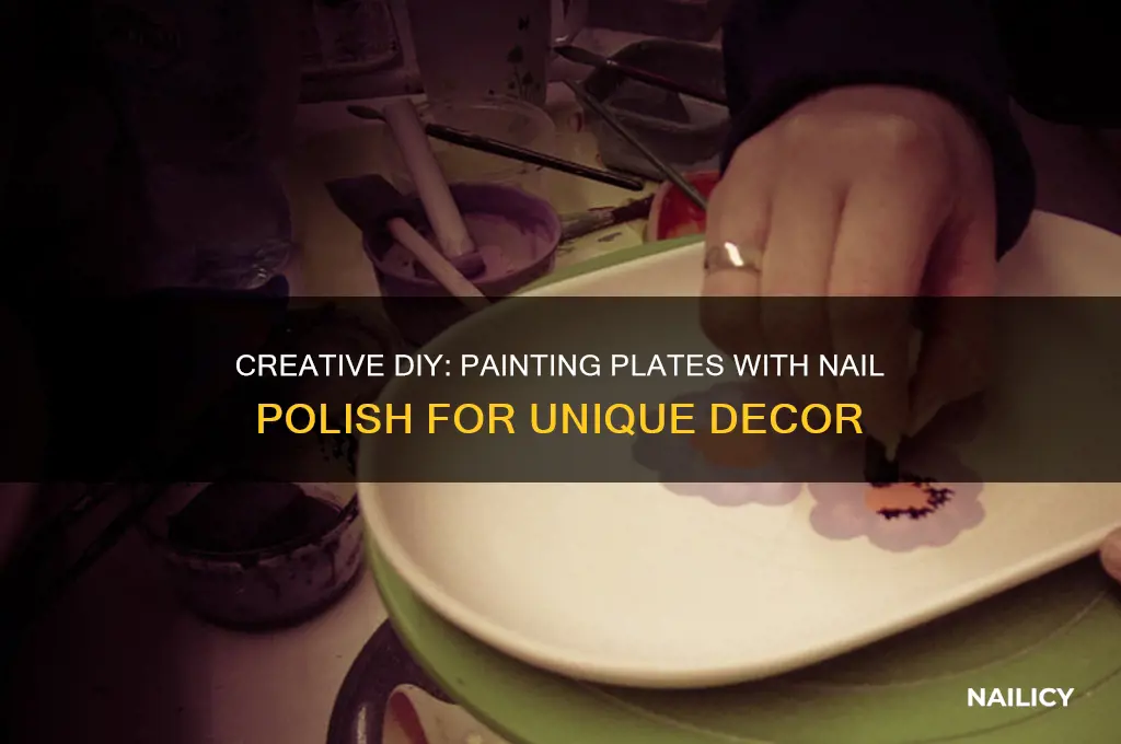 how to paint plates with nail polish
