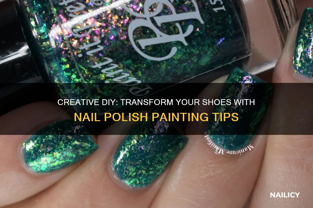 how to paint shoes with nail polish