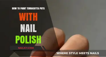 Creative DIY: Painting Terracotta Pots with Nail Polish Techniques
