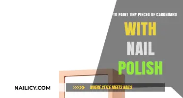Creative Cardboard Crafting: Painting Tiny Pieces with Nail Polish