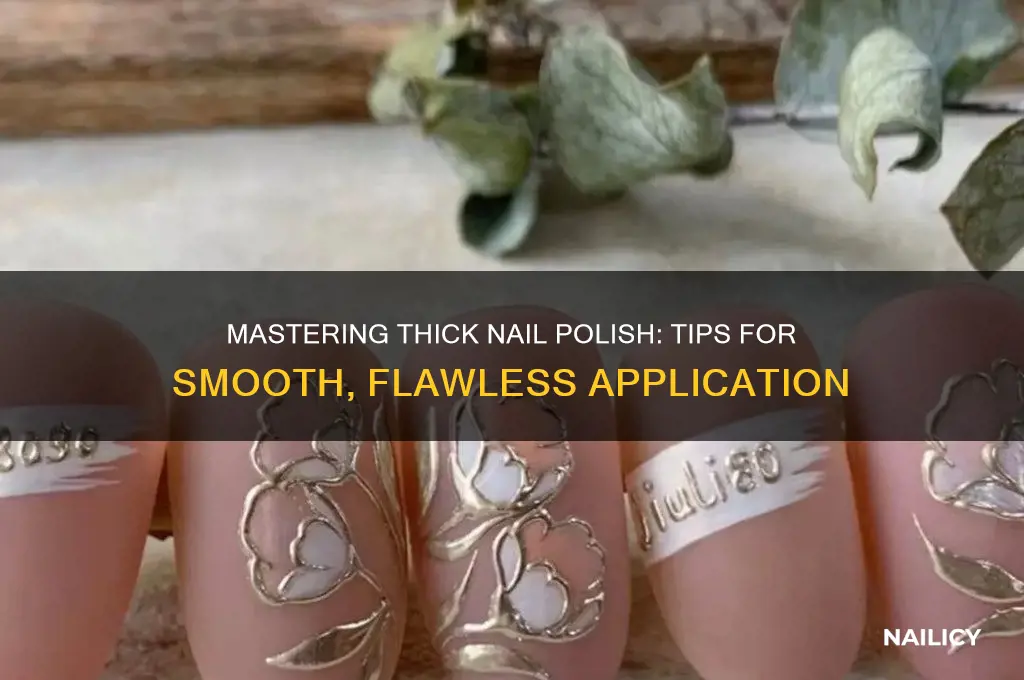 how to paint your nails with thick nail polish
