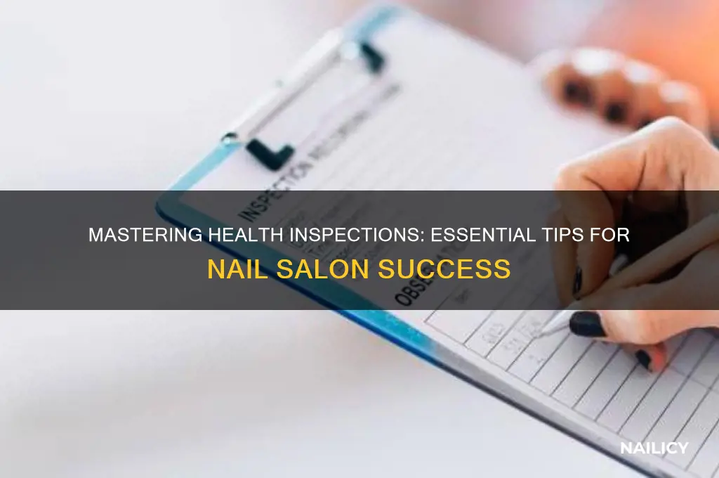 how to pass health inspection for nail salons