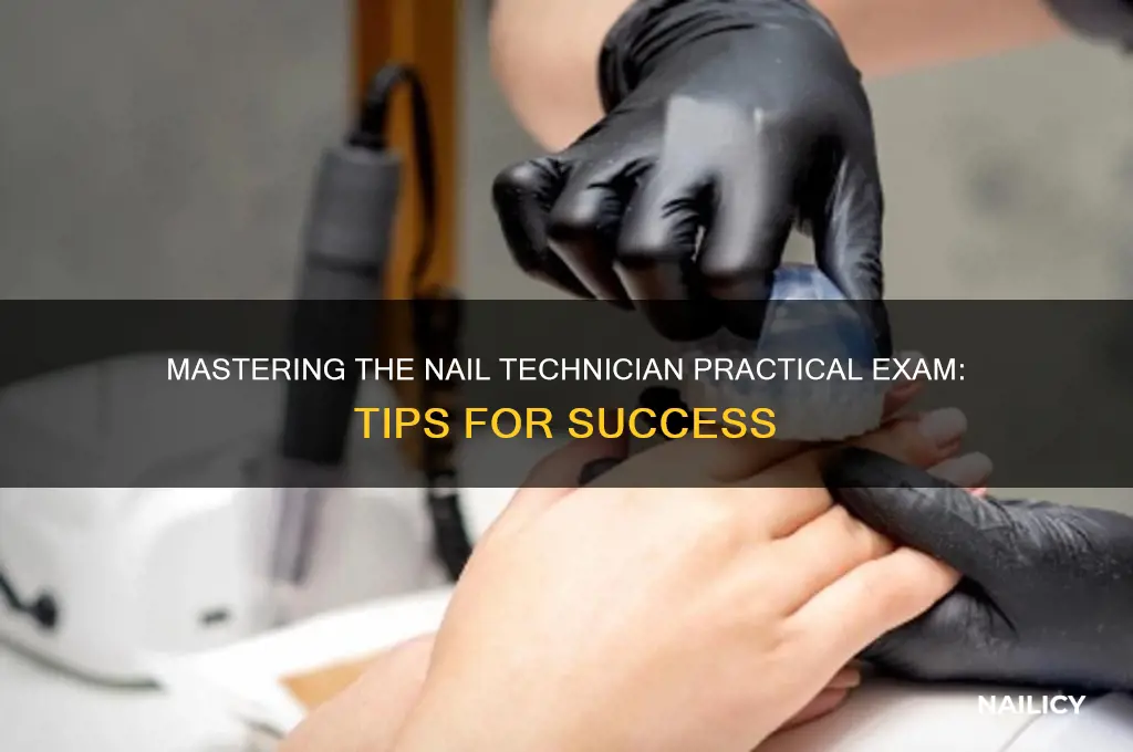 how to pass nail technician practical exam