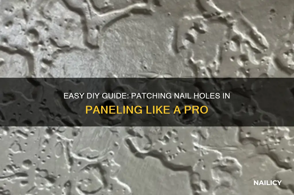 how to patch nail holes in paneling