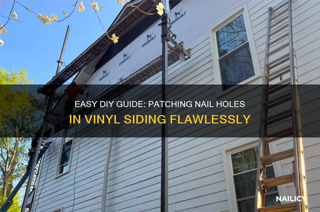 how to patch nail holes in vinyl siding