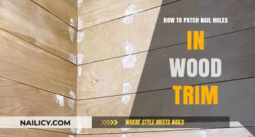 Quickly Patching Nail Holes in Wood Trim