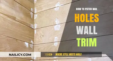Quickly Patching Nail Holes in Wall Trim