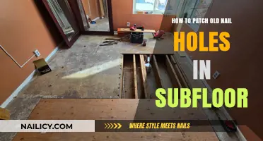 Easy DIY Guide: Patching Old Nail Holes in Subfloor