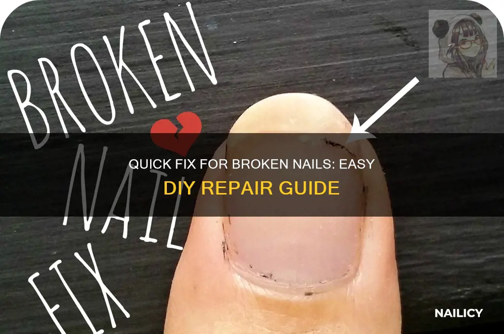 how to patch up a broken nail