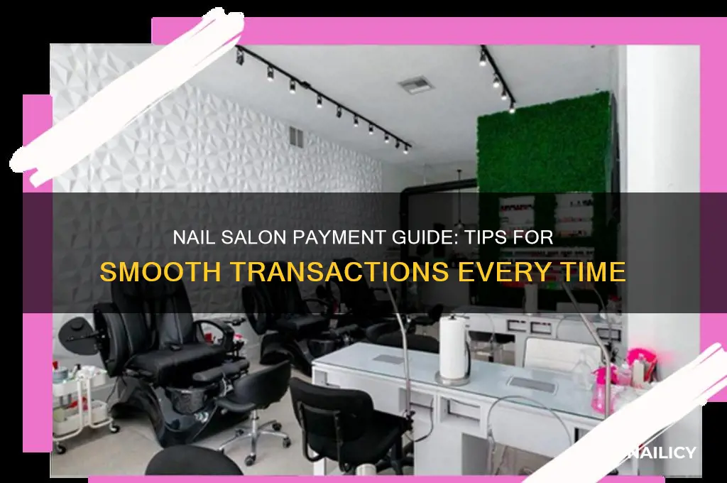 how to pay at a nail salon