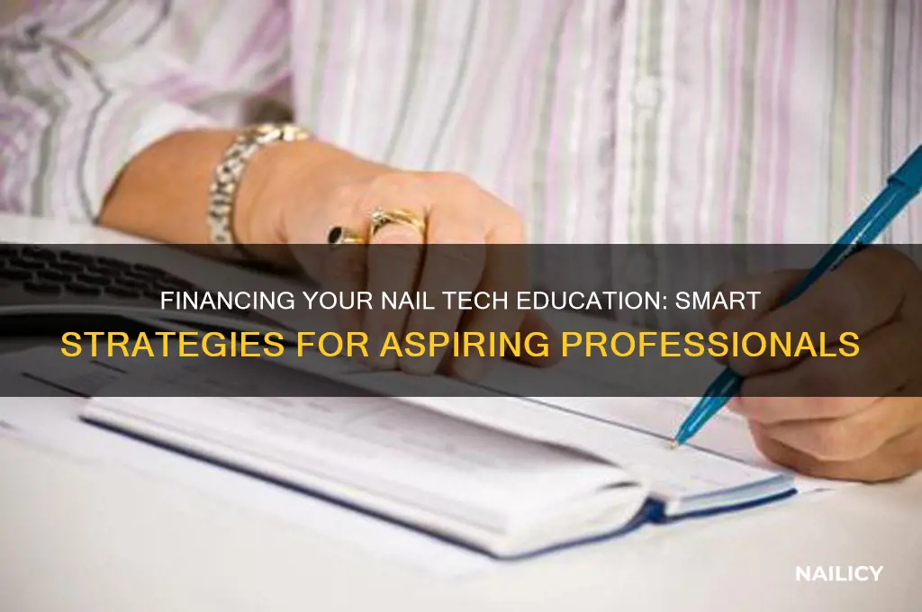 how to pay for nail tech school