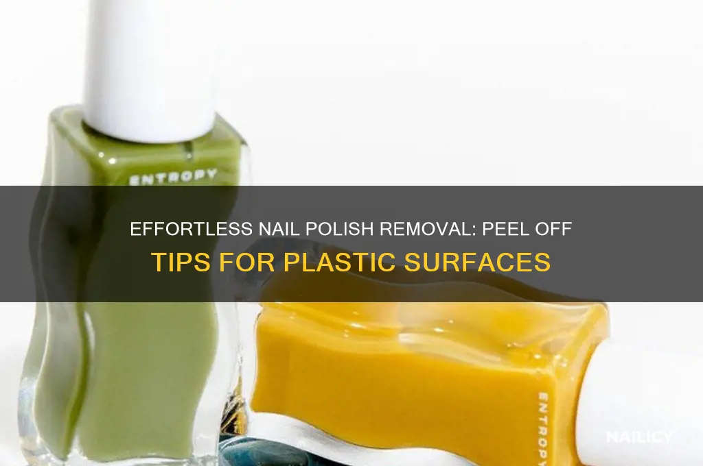 how to peel off nail polish from paltic