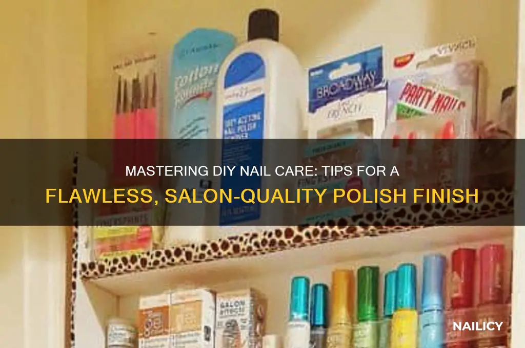 how to perfectly polish your own nails