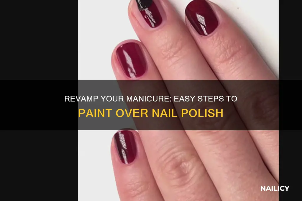 how to piant over nail polish