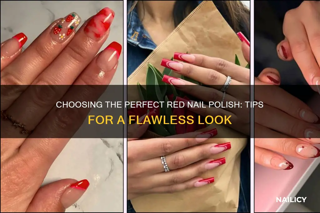 how to pick nail polish red