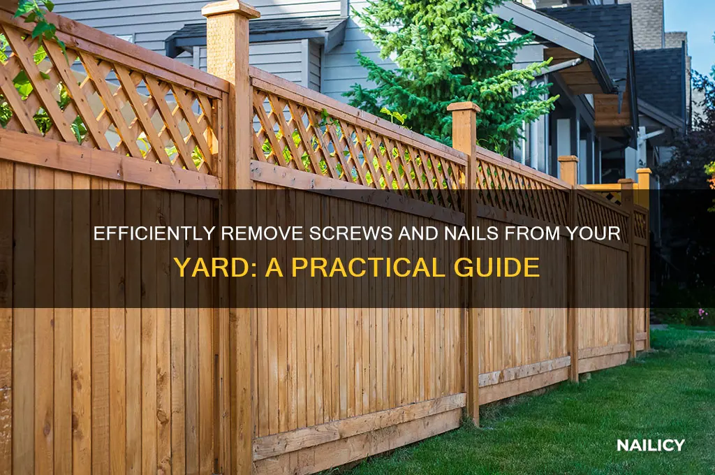 how to pick screws and nails from yard
