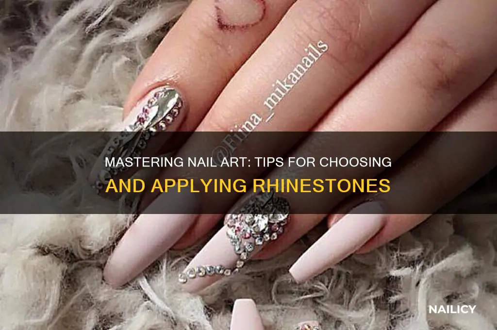 how to pick up rhinestones for nails