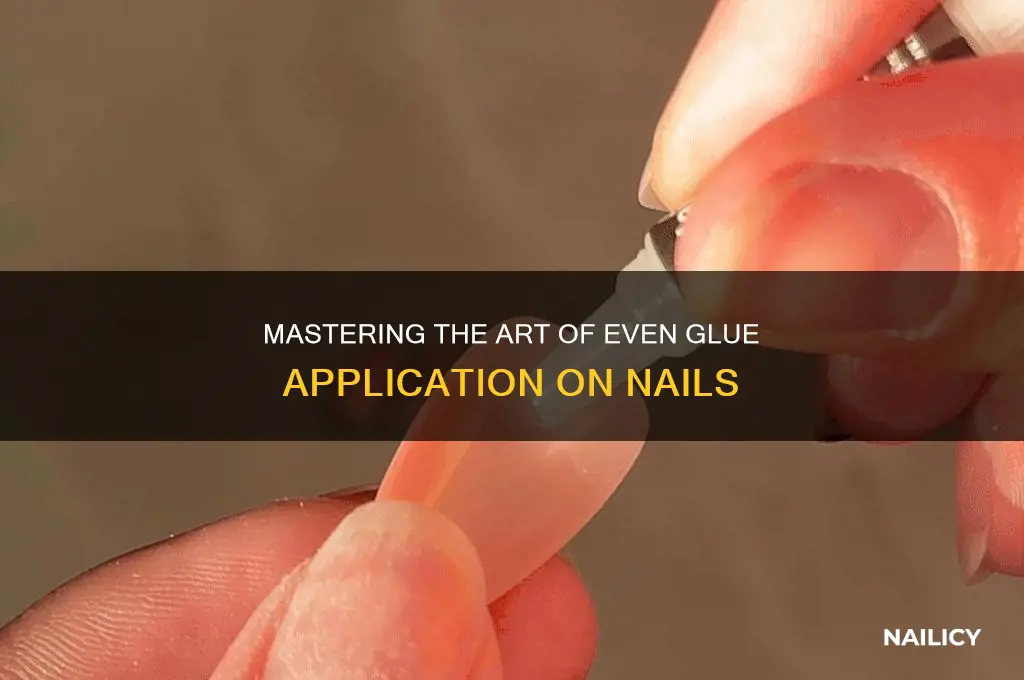 how to place glue on nails evenly