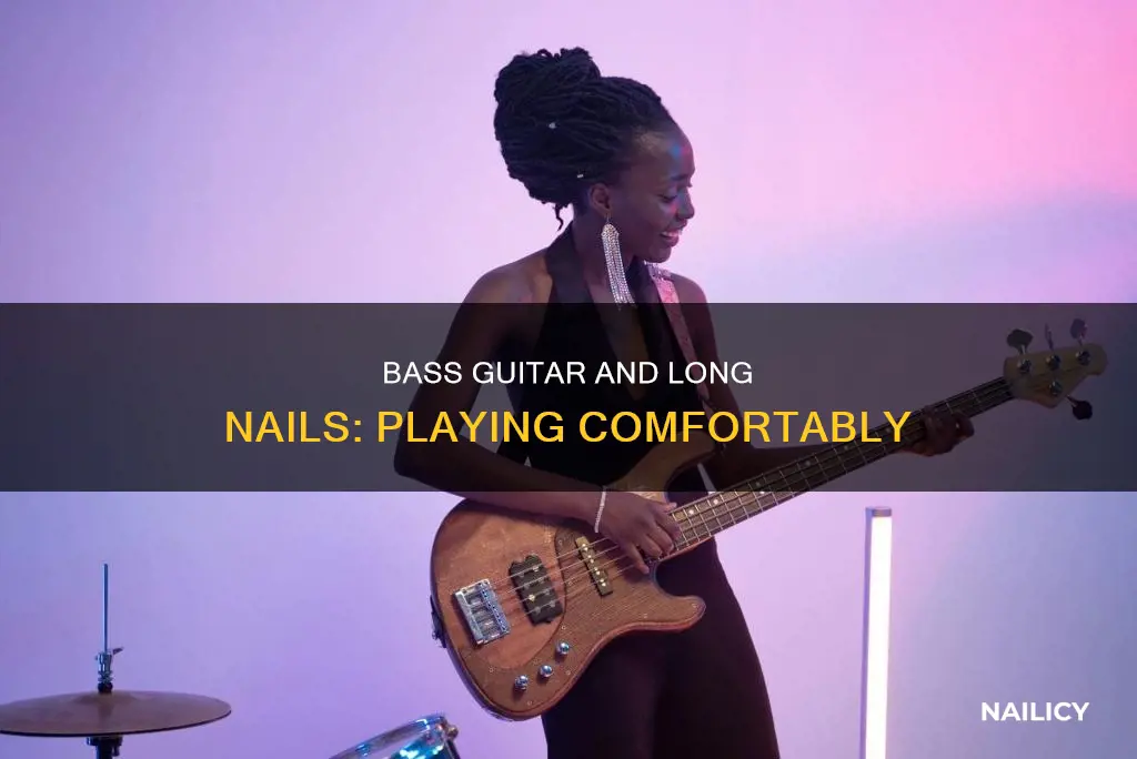 how to play bass guitar with long nails
