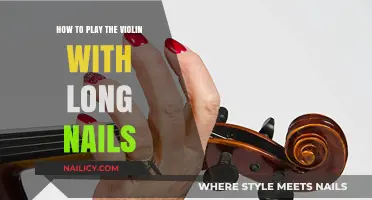 Mastering the Violin with Long Nails