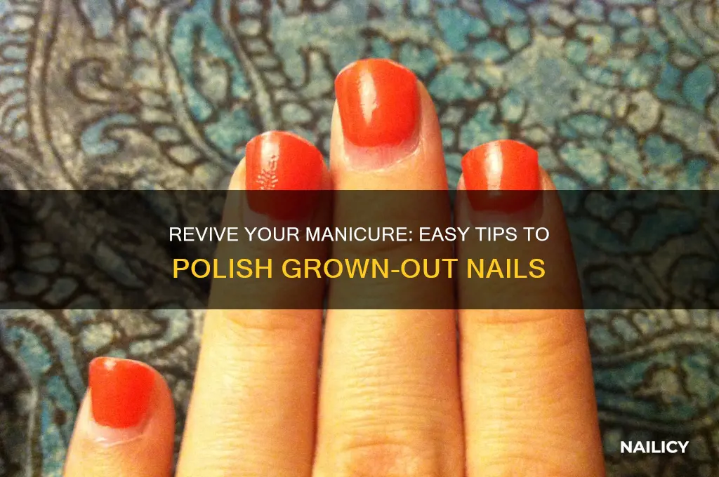 how to polish grown out nails