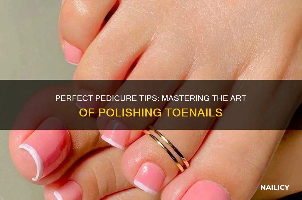 how to polish nails for pedicure