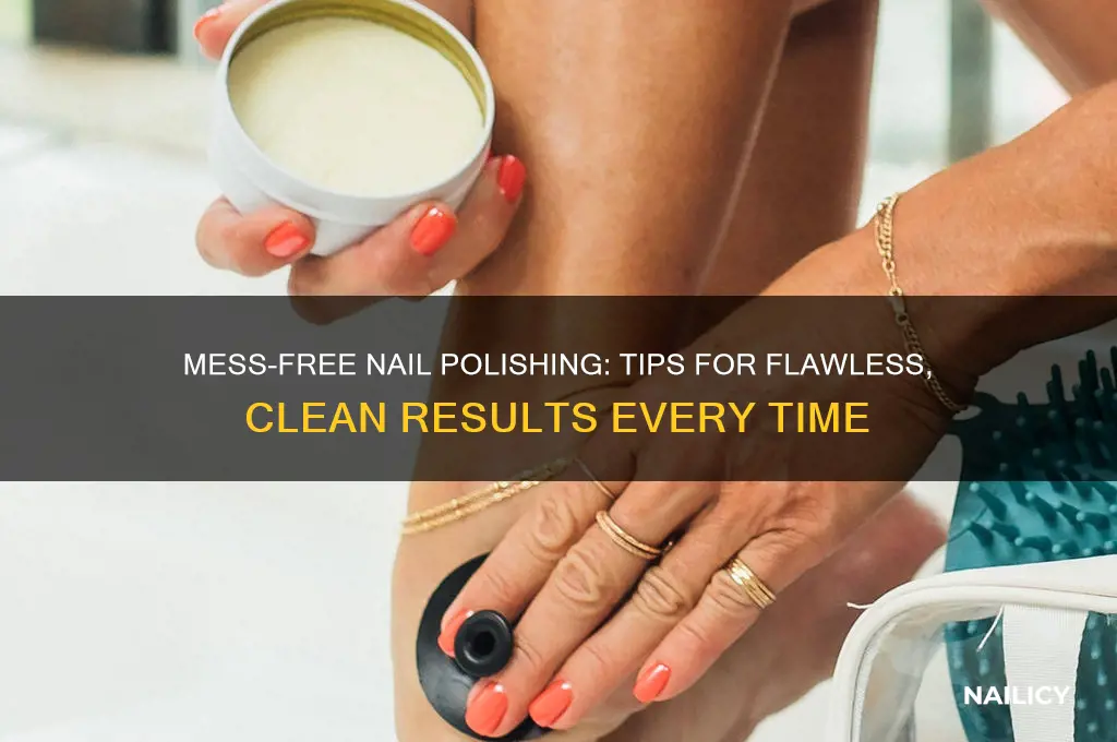 how to polish nails without making a mess