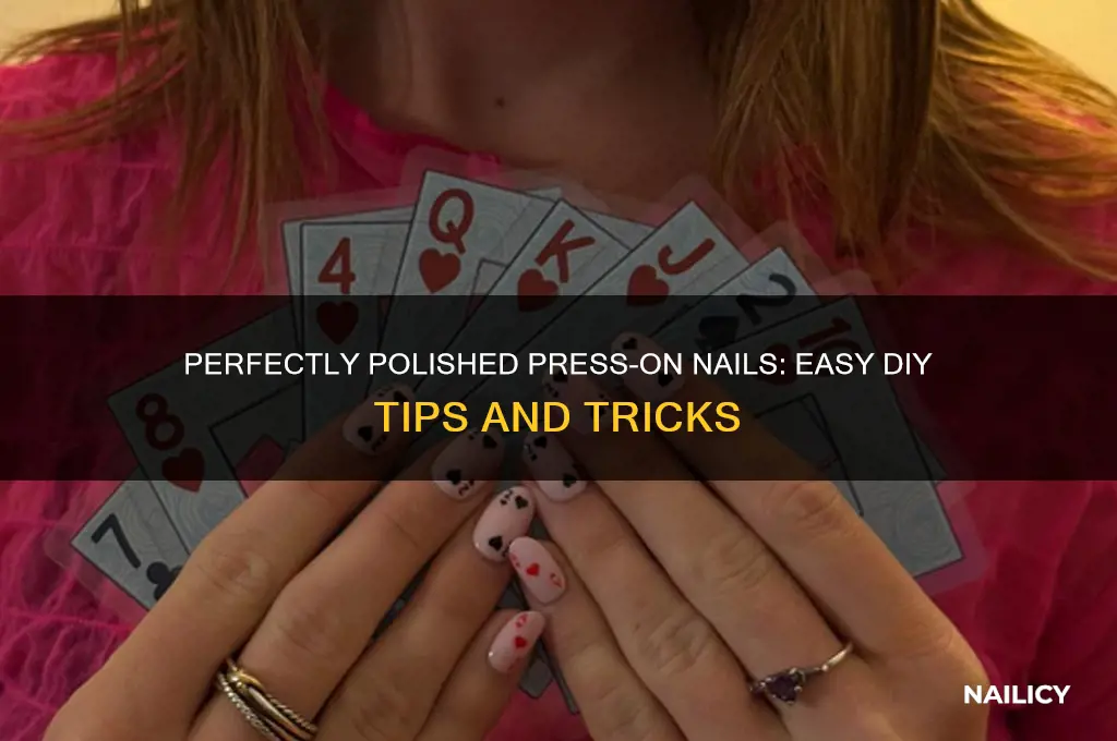 how to polish press on nails