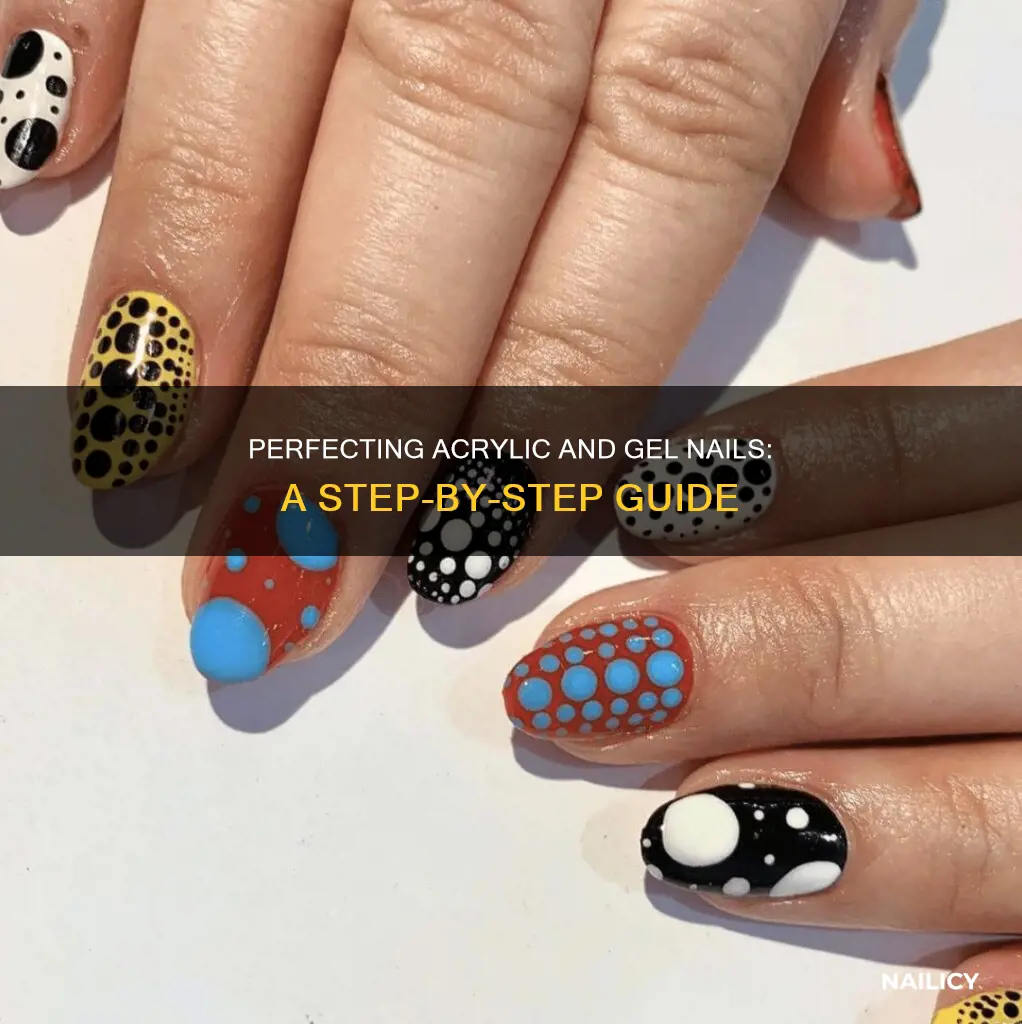 how to practice doing acrylic and gel nails