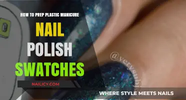 Prepping Plastic Manicure Nail Polish Swatches: A Step-by-Step Guide