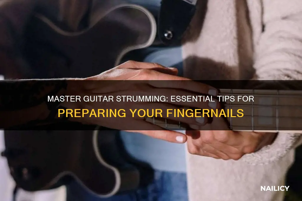 how to prepare fingrr nails for guitar strumming