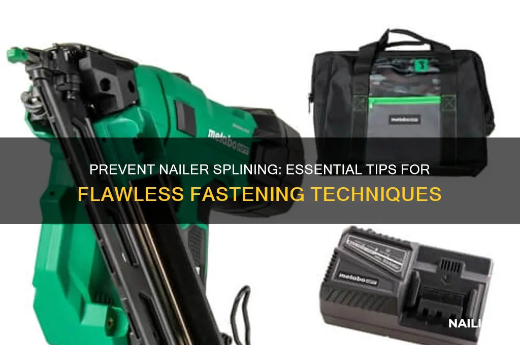 how to prevent a nailer from splining